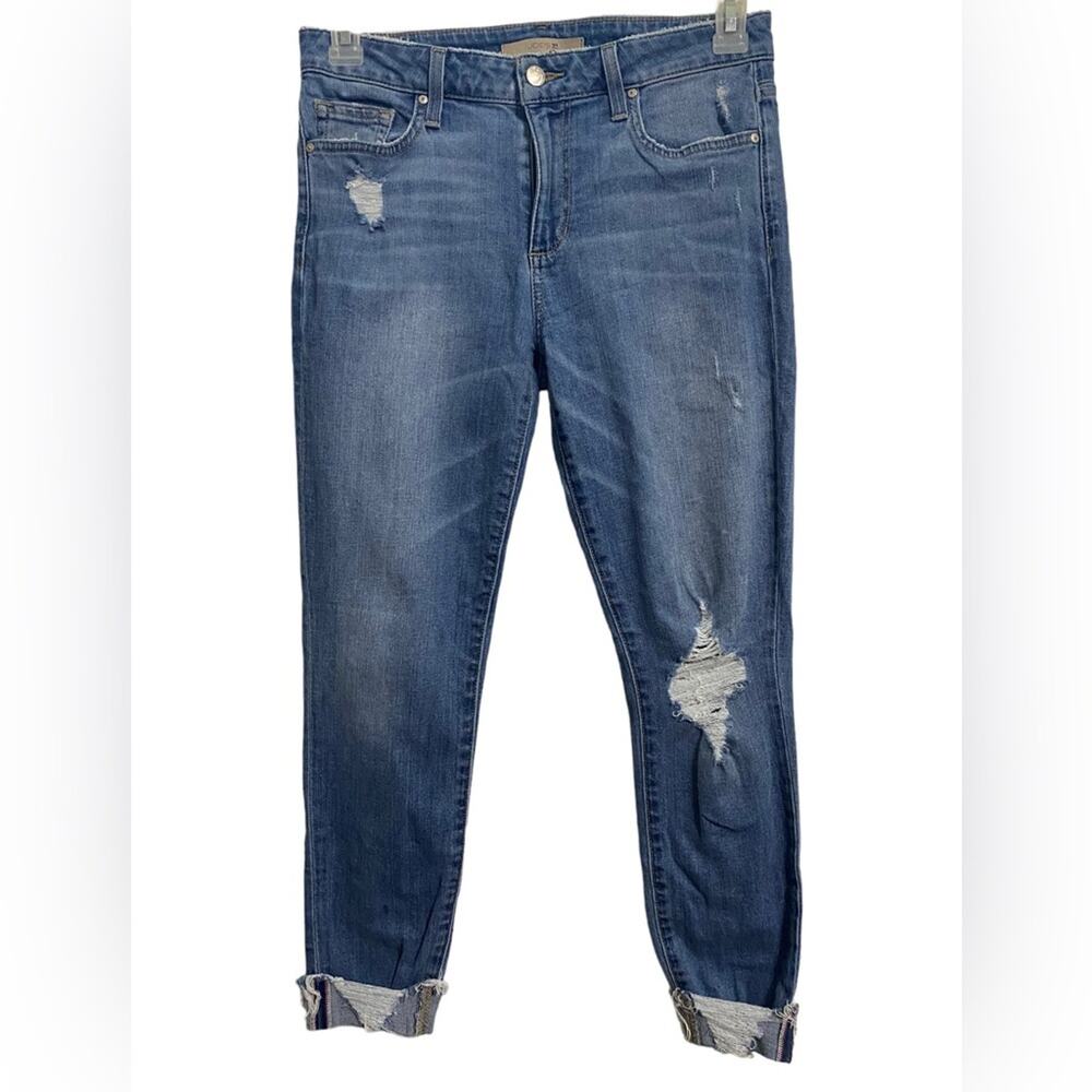 Joe’s Jeans Distressed Denim Size 28 Cuffed Skinny